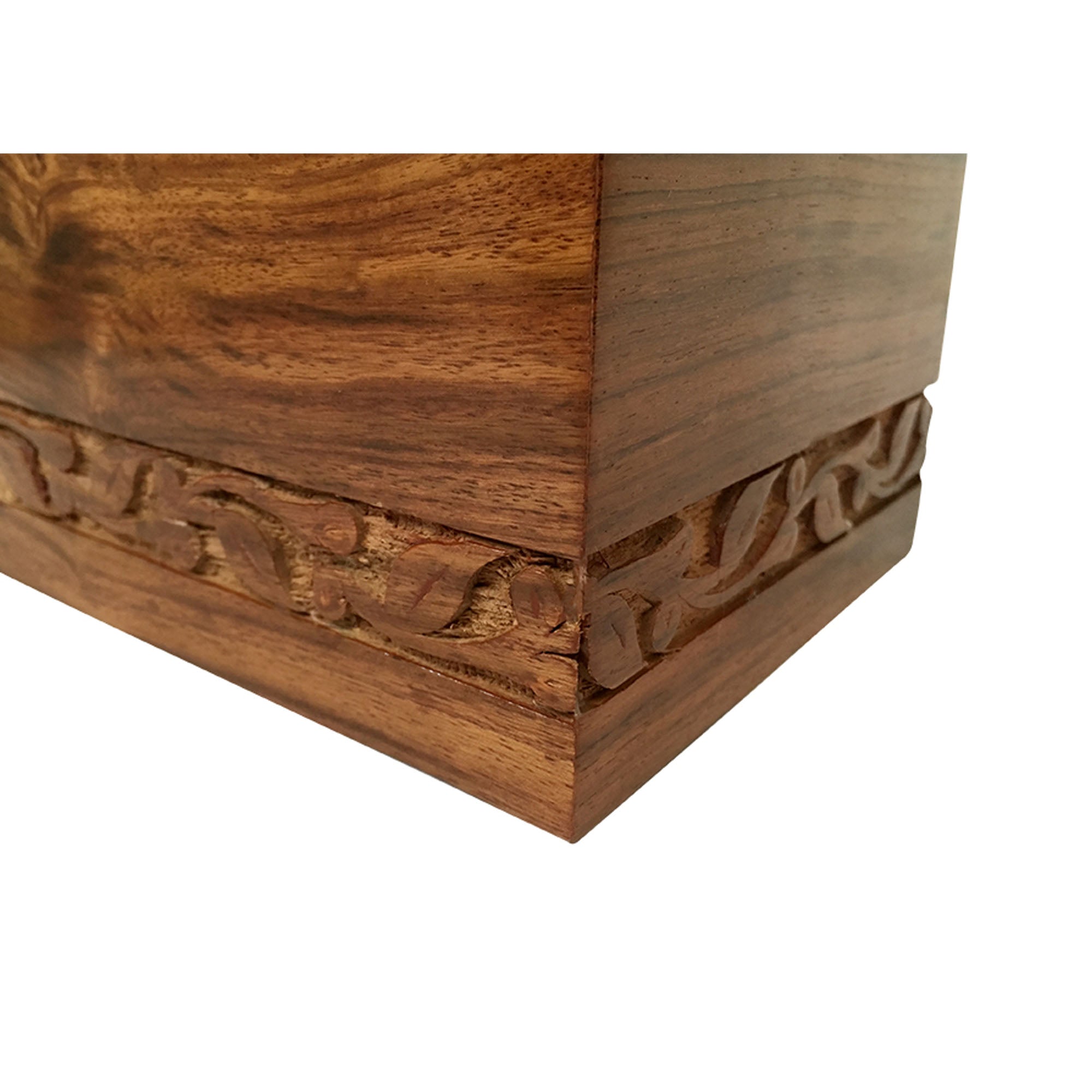 Pet Cremation Ashes Box – Carved - Notbrand