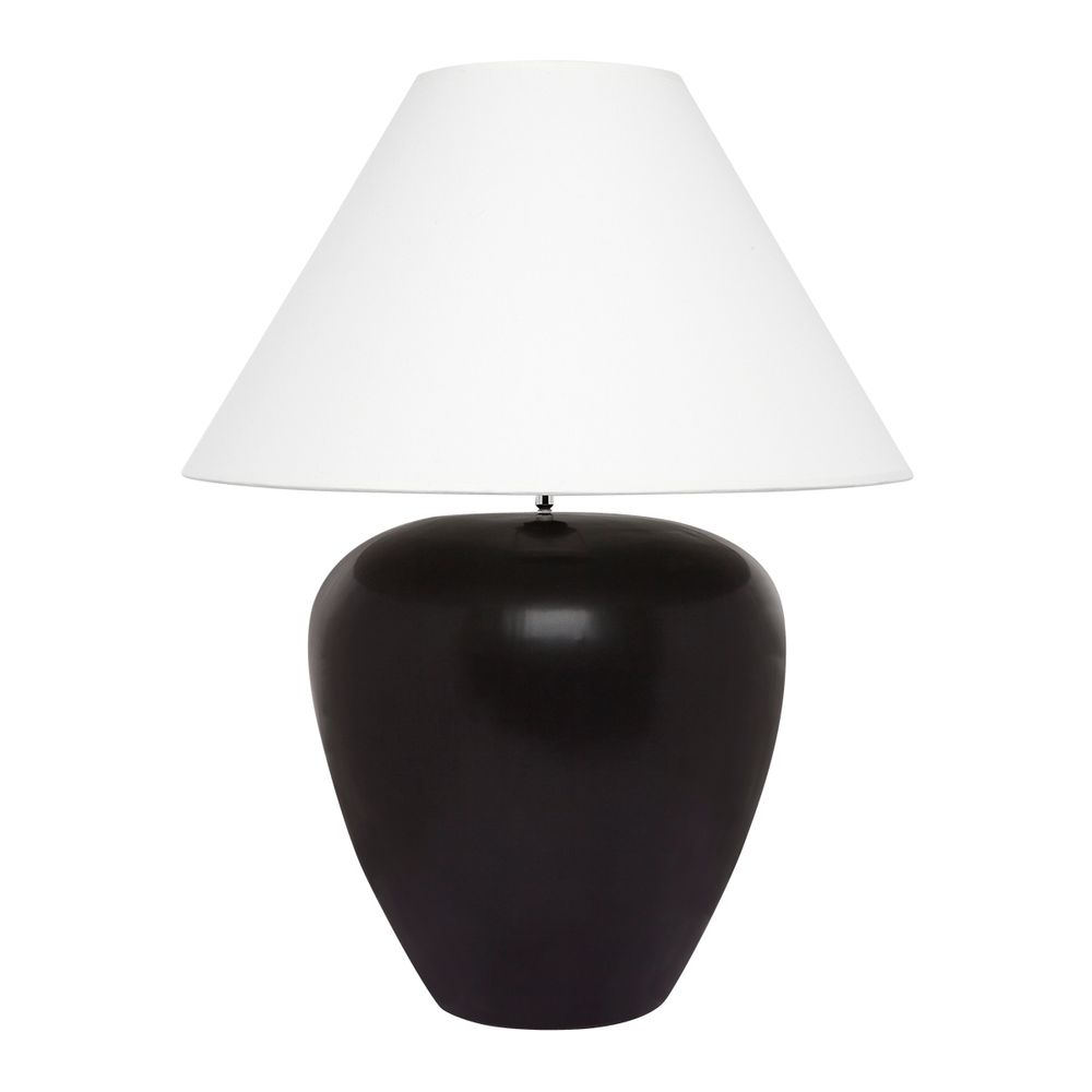 Picasso Black Table Lamp with White Shade - Notbrand