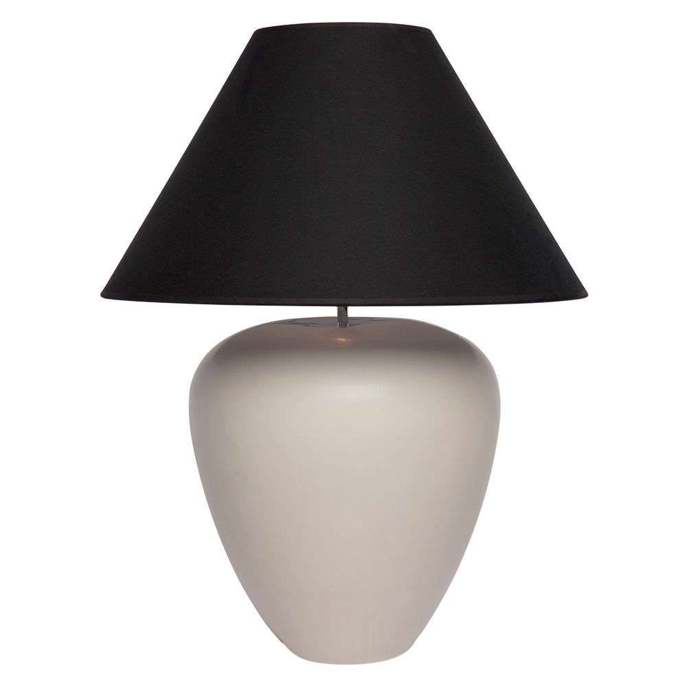 Picasso Natural Table Lamp with Black Shade - Notbrand