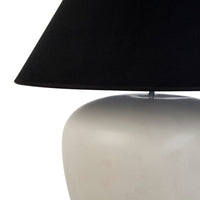 Picasso Natural Table Lamp with Black Shade - Notbrand