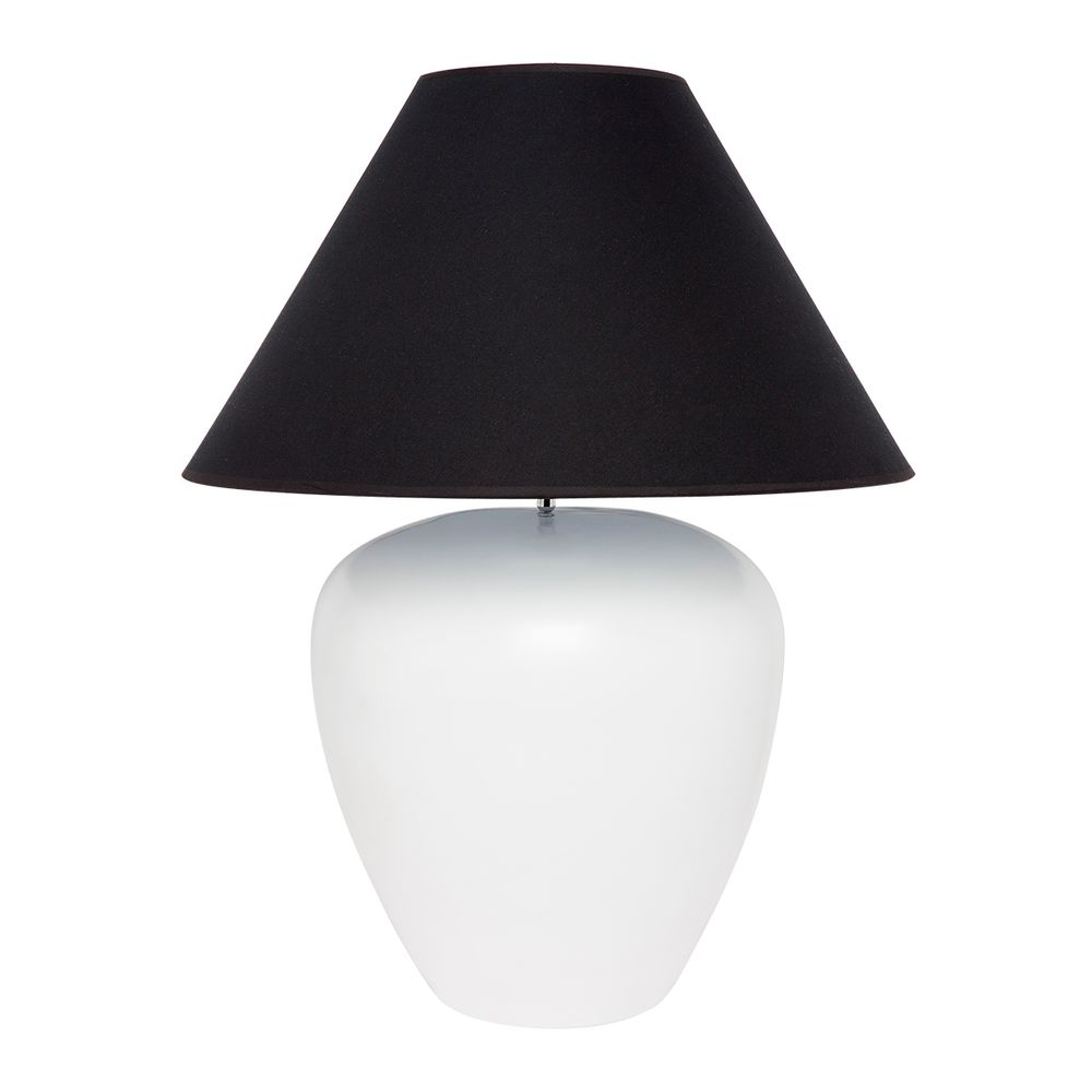 Picasso White Table Lamp with Black Shade - Notbrand