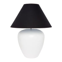 Picasso White Table Lamp with Black Shade - Notbrand