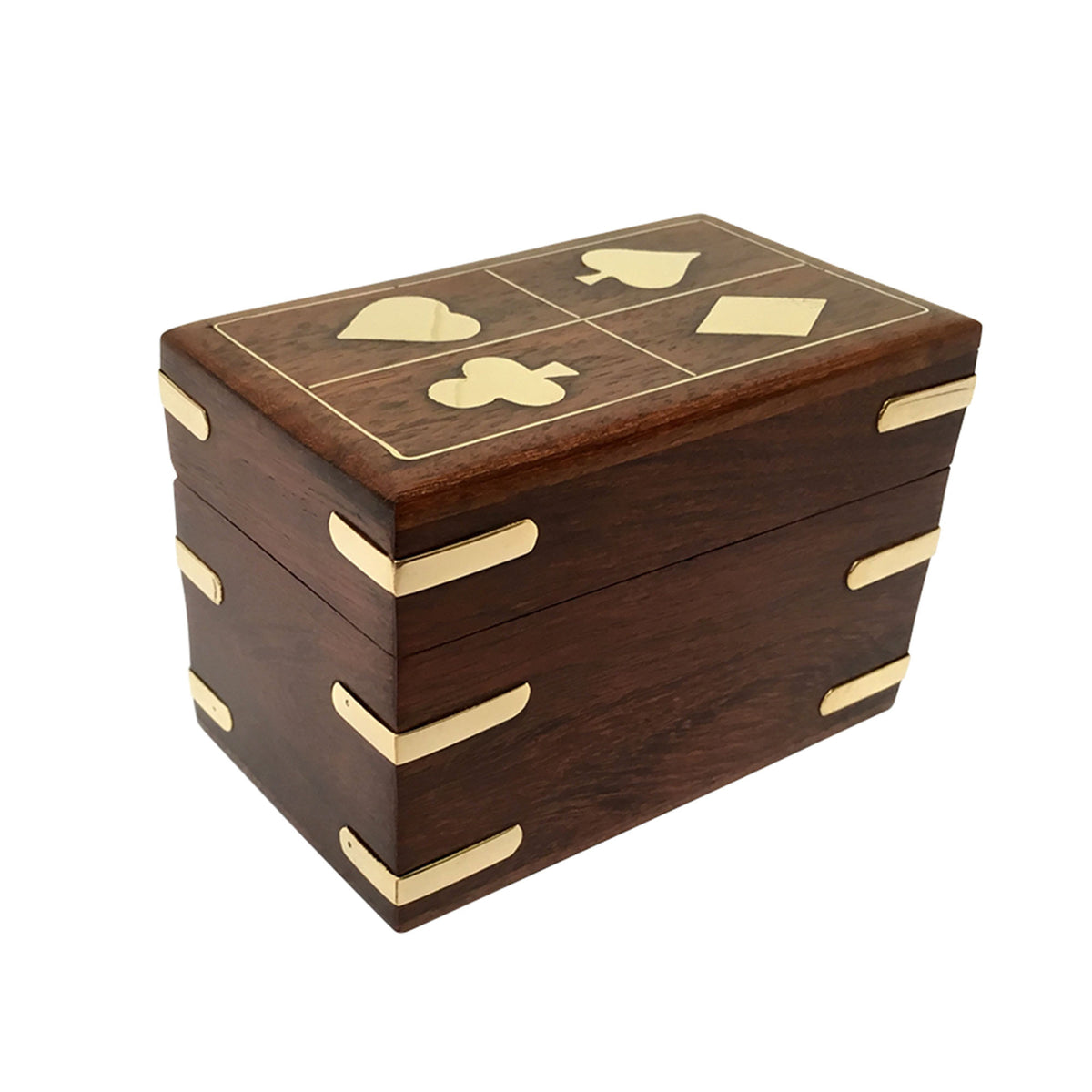 Set of Playing Cards & Wooden Chest - Notbrand