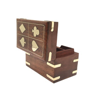 Set of Playing Cards & Wooden Chest - Notbrand