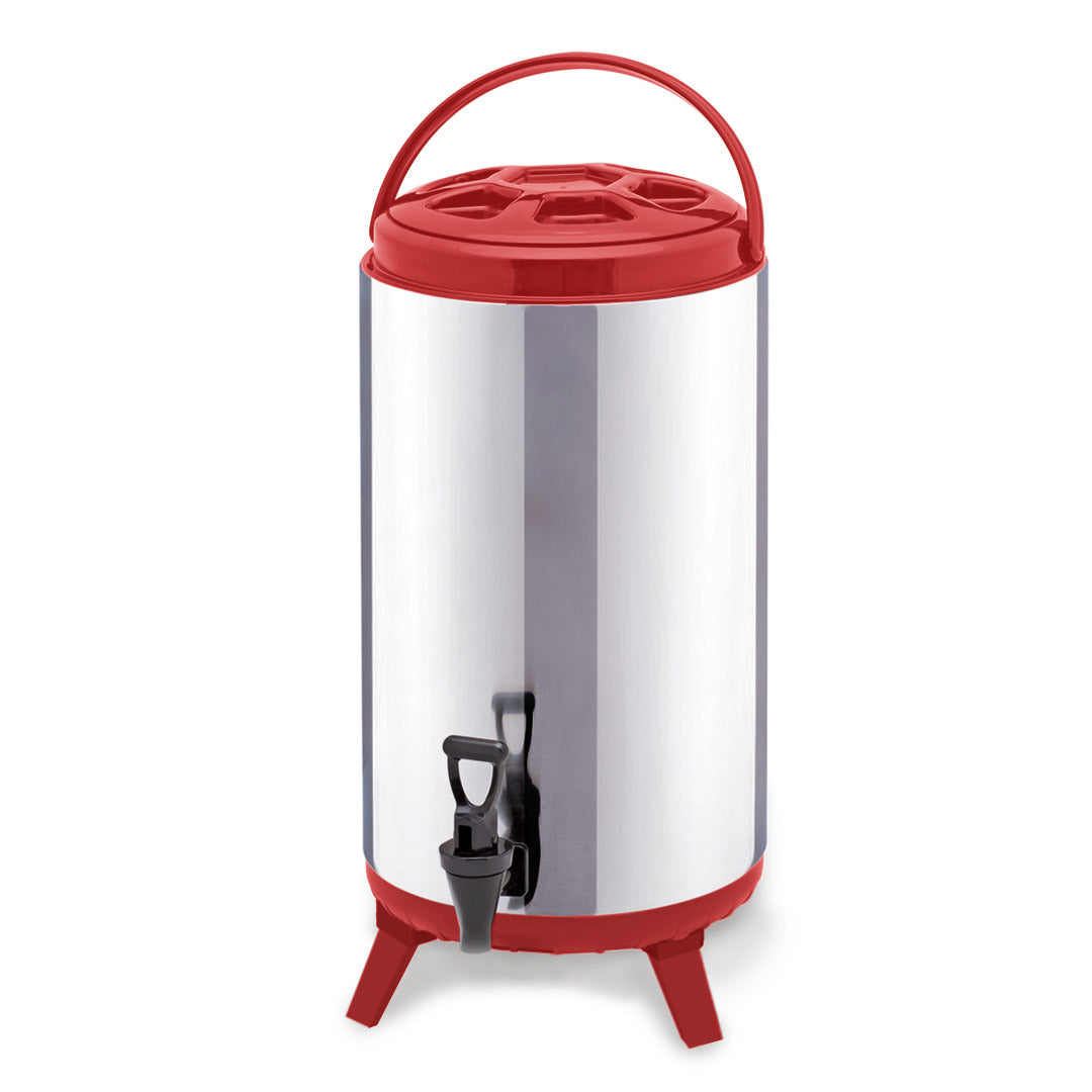 Portable Insulated Cold/Heat Dispenser in Red - 12L - Notbrand