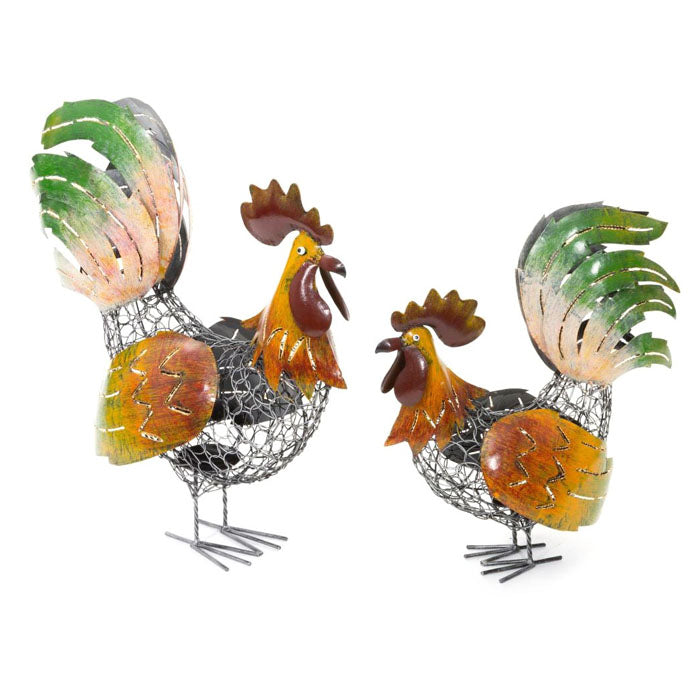 Set of 2 Quirky Doodle Doo & Peck Candle Holder - Notbrand