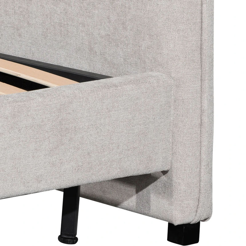 Plantain Queen Bed Frame - Comfort Grey - Notbrand