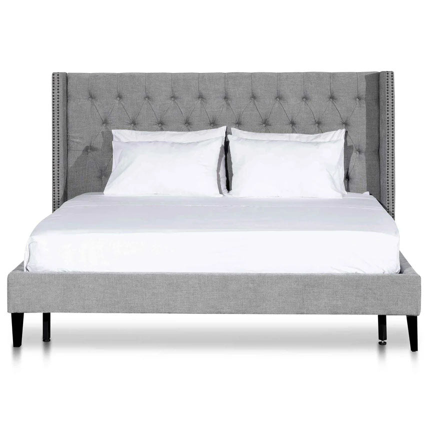 Yarrow Queen Bed Frame - Flint Grey - Notbrand
