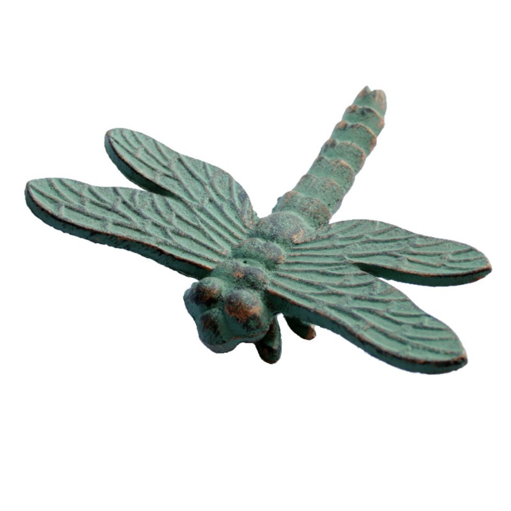 Dragonfly Cast Iron Stepping Stone - Verdigris - Notbrand
