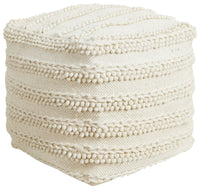Rug Culture Home 506 Ivory Ottoman - Notbrand
