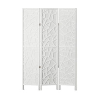 Artiss Clover Room Divider Stand with 3 Panels - White - Notbrand