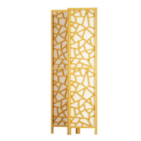 Artiss Clover Room Divider Stand with 4 Panels - Natural - Notbrand