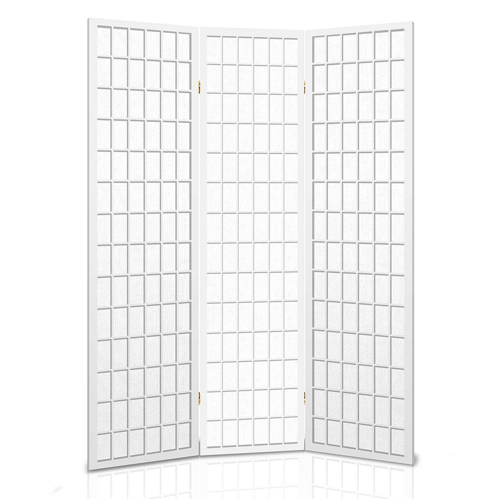 Anterus 3 Panel Wooden Room Divider - White - Notbrand
