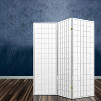 Anterus 3 Panel Wooden Room Divider - White - Notbrand