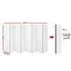 Renata 8 Panel Room Divider Privacy Screen Dividers Stand Oriental Vintage White - Notbrand
