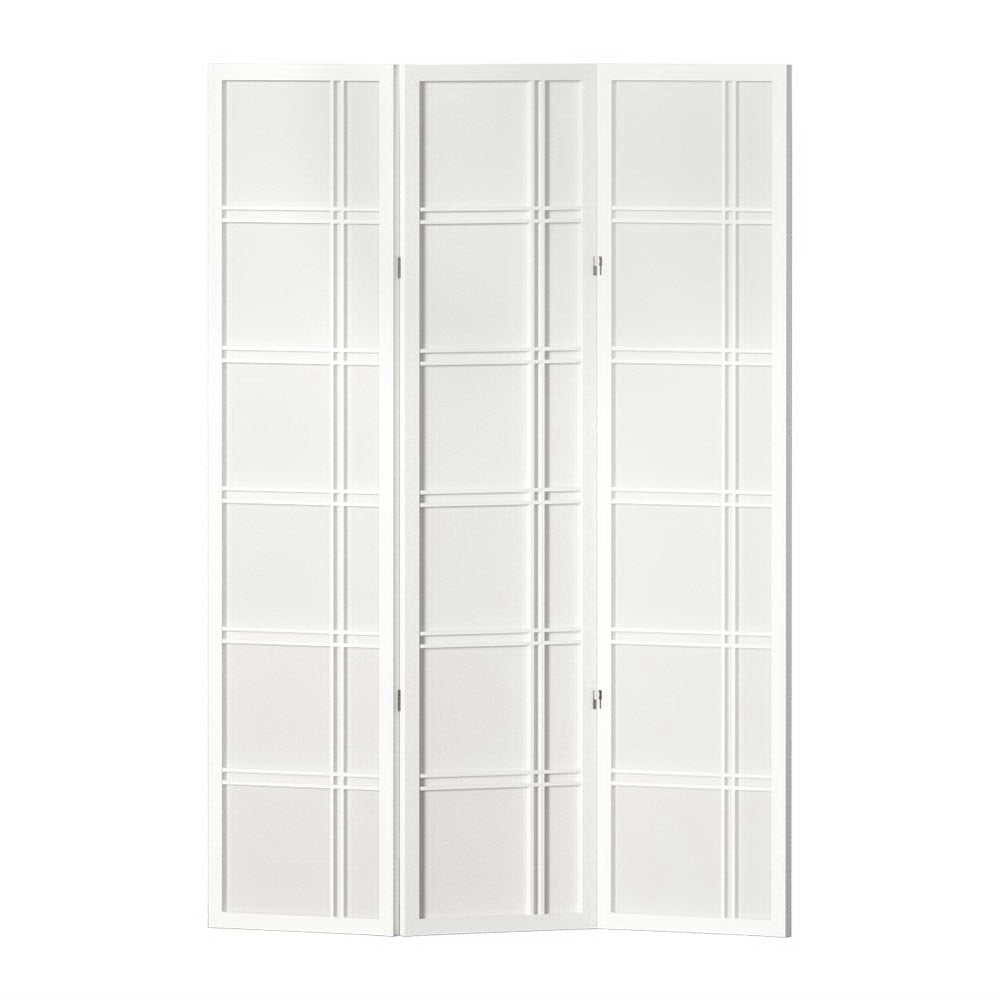 Artiss Room Divider Screen Privacy Wood Dividers Stand 3 Panel Nova White - Notbrand