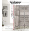 Renata 8 Panel Room Divider Screen Privacy Wood Dividers Timber Stand Grey - Notbrand