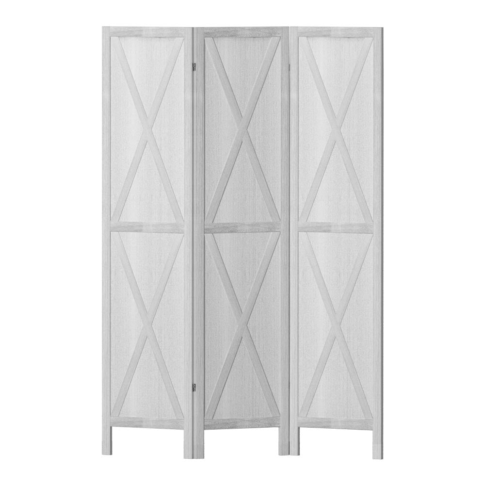 Artiss 3 Panel Silon Room Divider - White - Notbrand