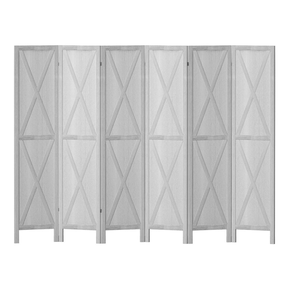 Artiss 6 Panel Silon Room Divider - White - Notbrand