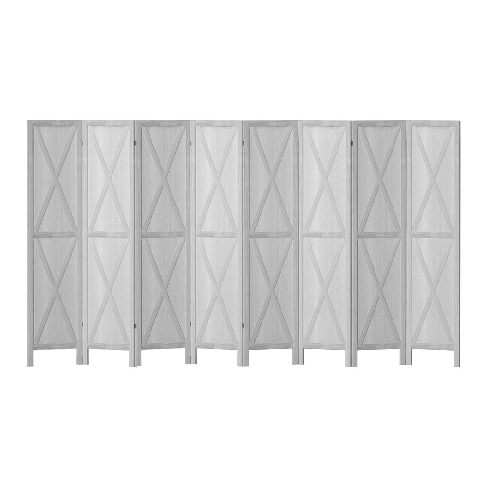 Artiss 8 Panel Silon Room Divider - White - Notbrand