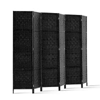 Renata 6 Panel Room Divider - Black
