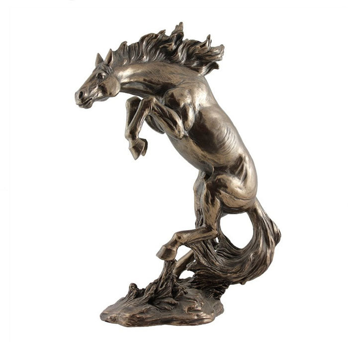 Rearing Horse Bronze Figurine - Notbrand