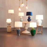 Matisse Ceramic Table Lamp Base - Midnight Blue - Notbrand