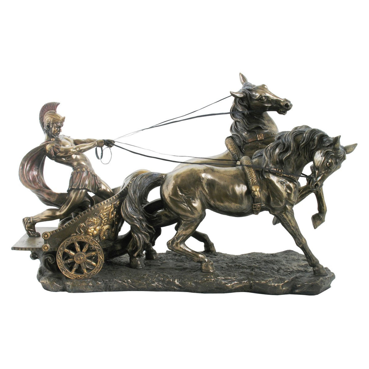 Roman Chariot Bronze Figurine - Small - Notbrand