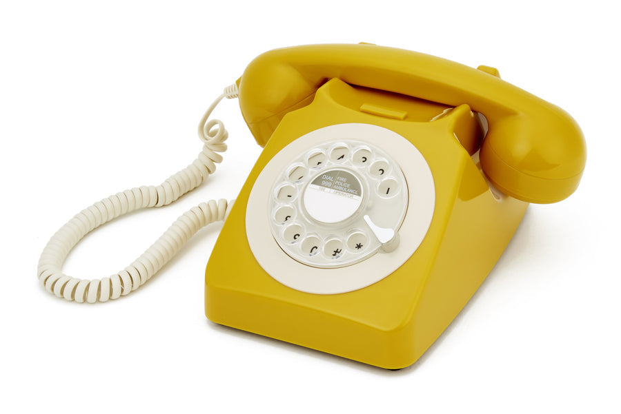ROTARY TELEPHONE GPO 746 - MUSTARD - Notbrand
