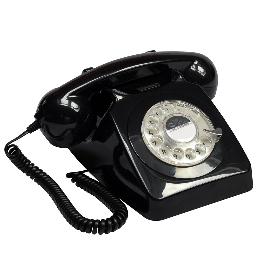 ROTARY TELEPHONE GPO 746 - BLACK - Notbrand