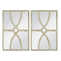 RUSTIC CARVED WALL MIRROR SET - Notbrand