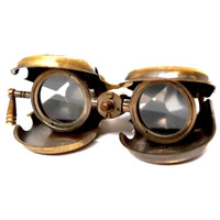 R & J Beck Folding Nautical Pocket Binoculars - Brass - Notbrand