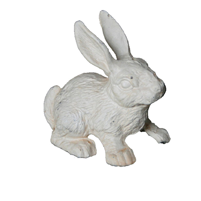Rabbit Cast Iron Standing Figurine - Antique White - Notbrand