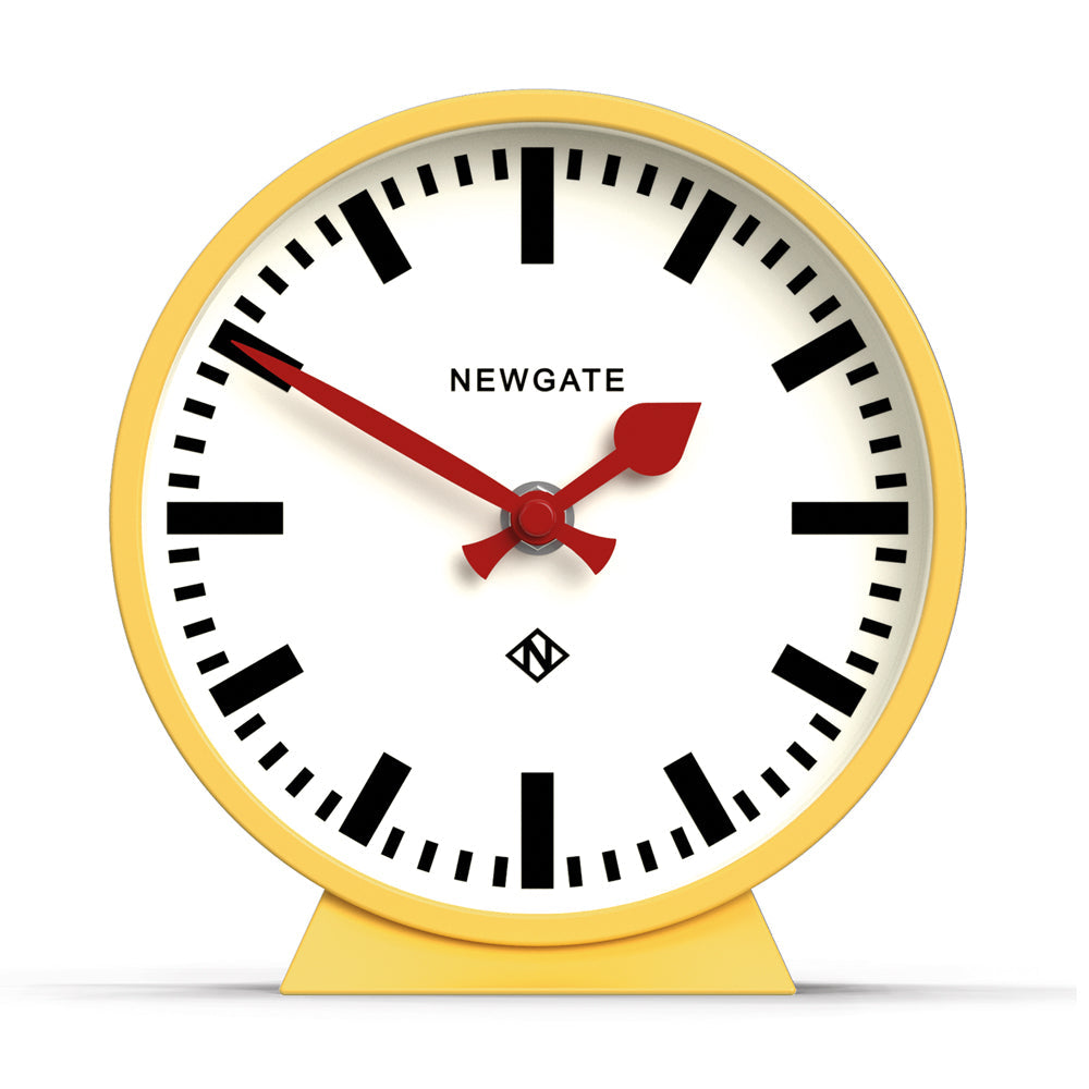 Newgate Railway Mantel Clock Cheeky - Yellow - Notbrand