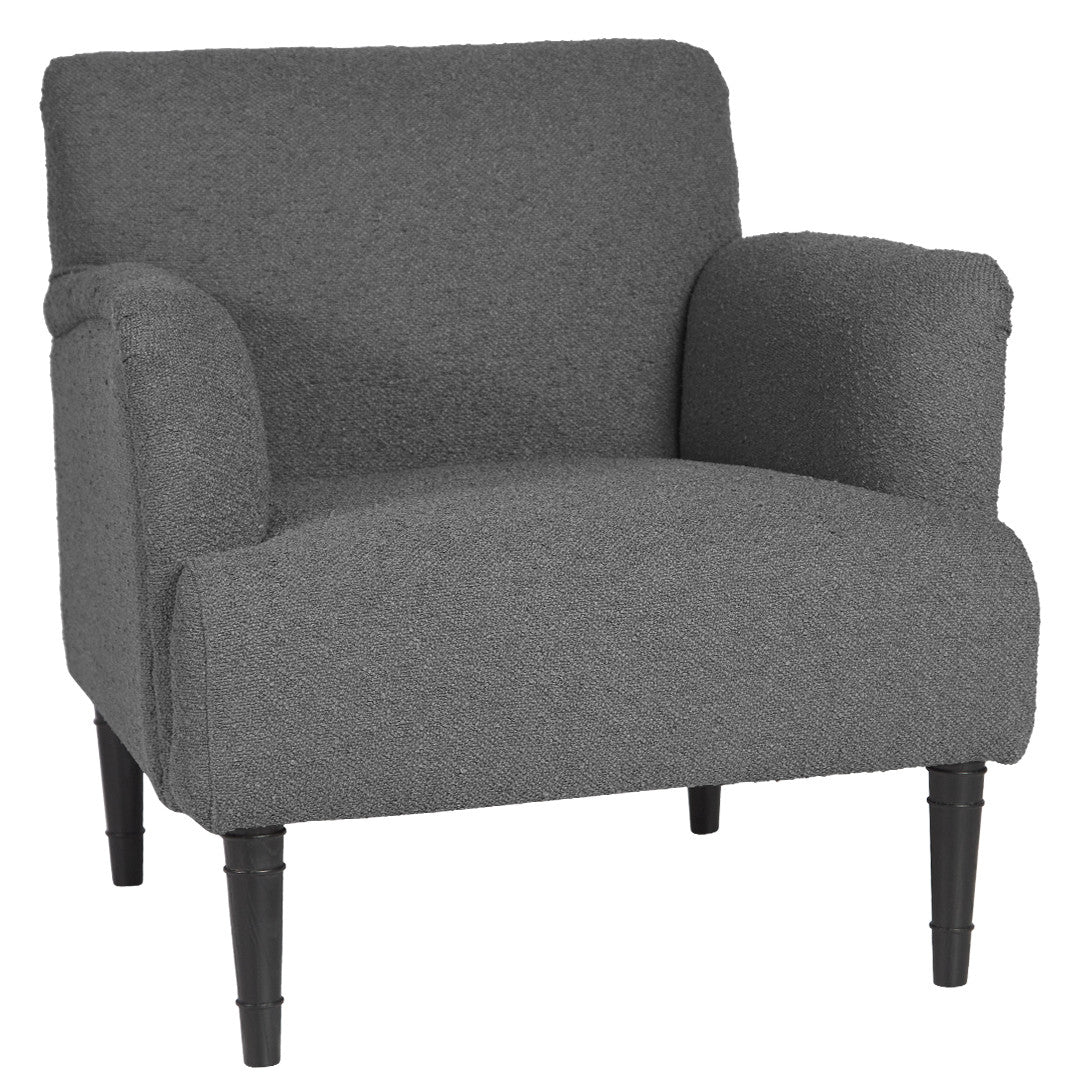 Regency Club Linen and Cotton Chair - Charcoal - Notbrand