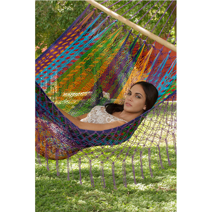 Colorina Resort Mexican Hammock with Fringe - Notbrand