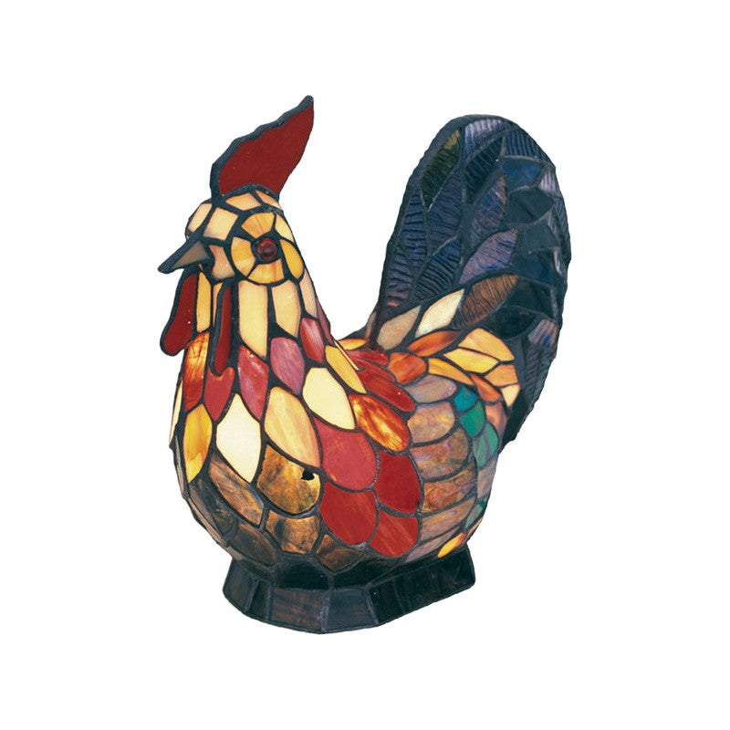 Rooster Tiffany Style Statue Table Lamp - Notbrand