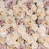 Rose Flower Wall Roll in Soft Pink & Cream - Notbrand