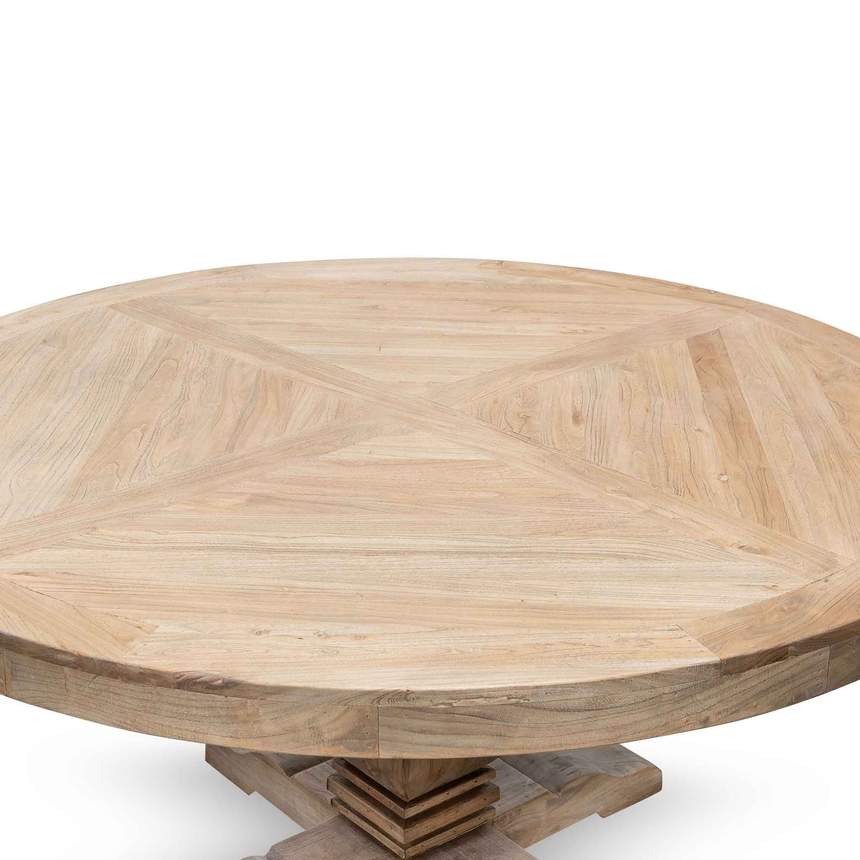 Round Dining Table - Natural Top - Natural Base - Notbrand