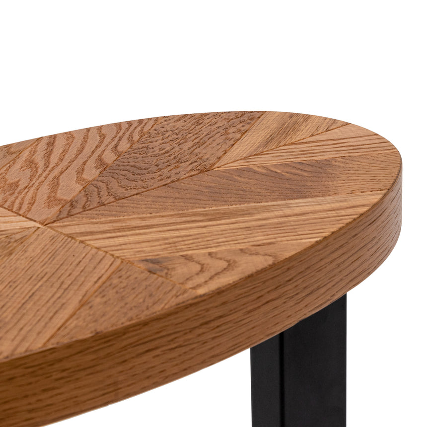Round Side Table - European Knotty Oak - Notbrand