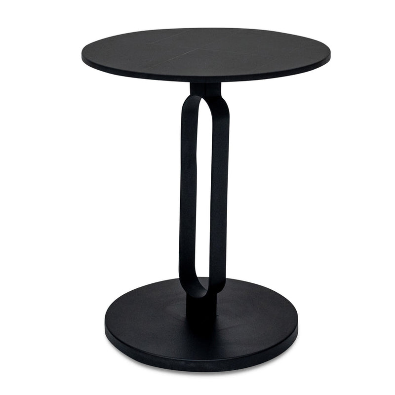 Round Side Table - Full Black - Notbrand
