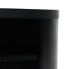 Soain Round Wooden Bedside Table - Black Mountain - Notbrand
