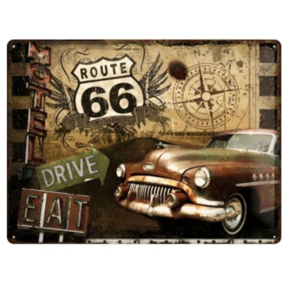 Route 66 drive - Large Sign - NotBrand