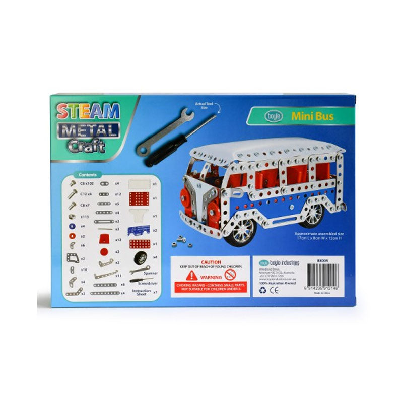 S.T.E.A.M Metal Craft Mini Bus Construction Kit - Notbrand