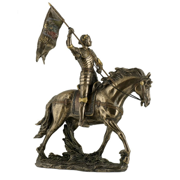 Saint Joan Of Arc Jeanne D'arc Bronze Figurine - Notbrand