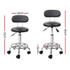 Artiss 2X Salon Stool Swivel Backrest Chair Barber Hairdressing Hydraulic Height - Notbrand