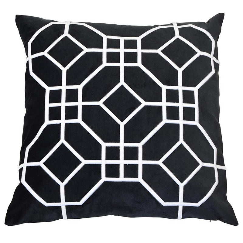 San Diego Velvet Cushion - Black - Notbrand