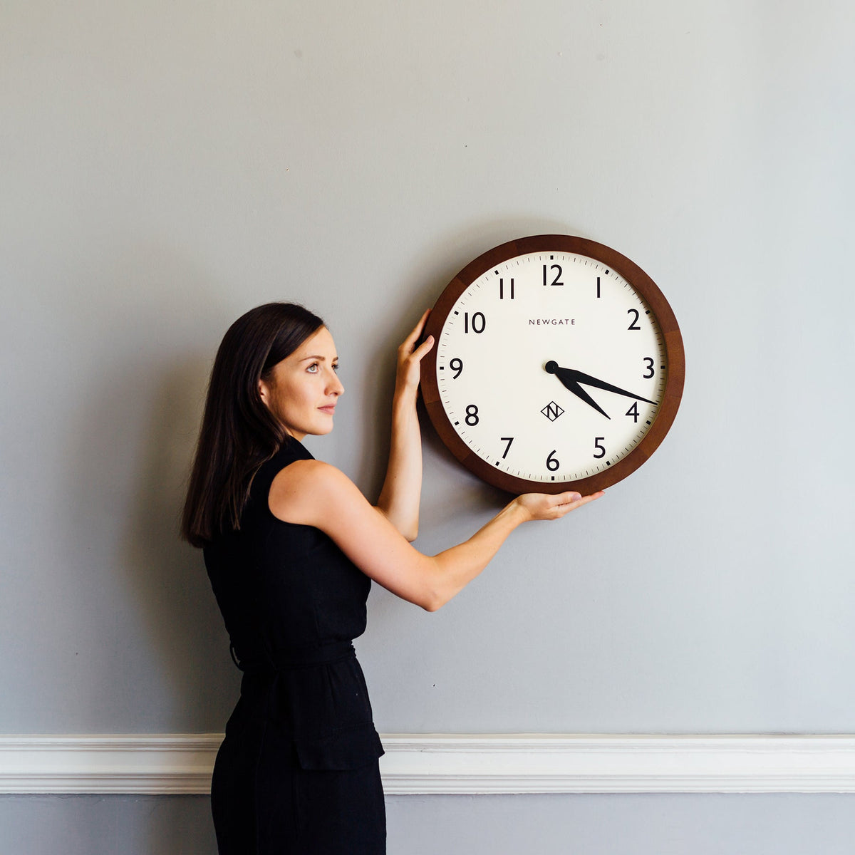 Newgate Wimbledon Clock - Solid Wood - Notbrand