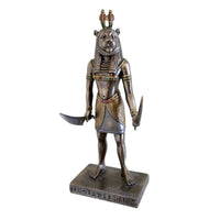 Sekhmet Standing Egyptian Goddess Bronze Figurine - Notbrand