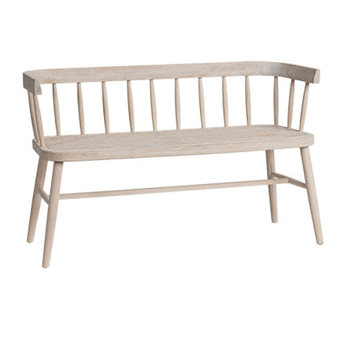 Selby Cane Bench Seat - Notbrand